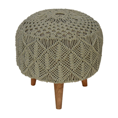 Crotchet Sea Green Footstool NOVEX FURNITURES
