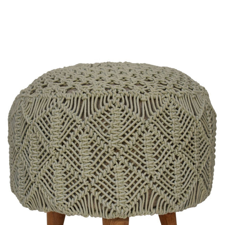 Crotchet Sea Green Footstool NOVEX FURNITURES