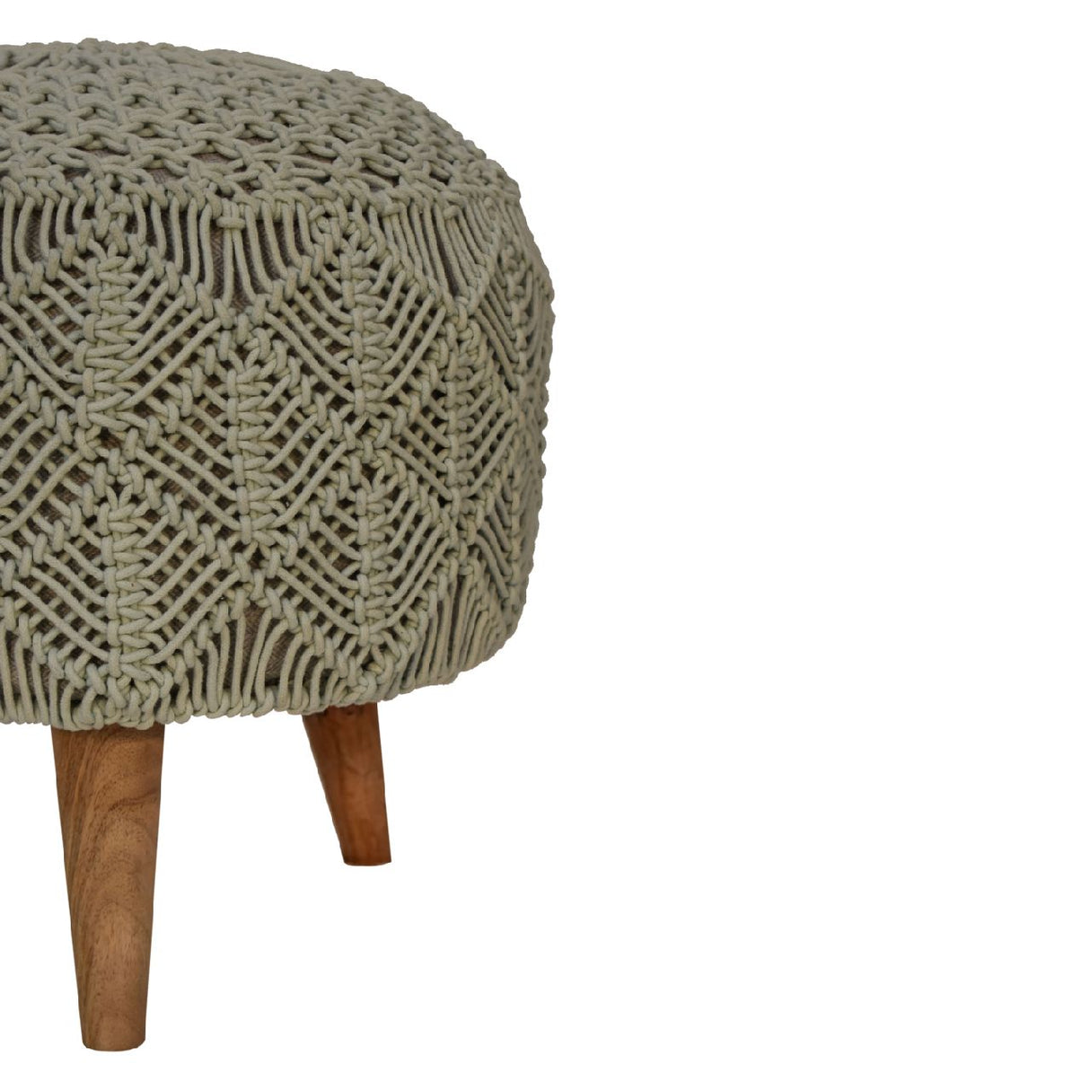 Crotchet Sea Green Footstool NOVEX FURNITURES