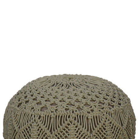 Crotchet Sea Green Footstool NOVEX FURNITURES