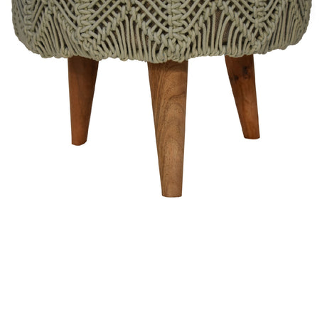 Crotchet Sea Green Footstool NOVEX FURNITURES