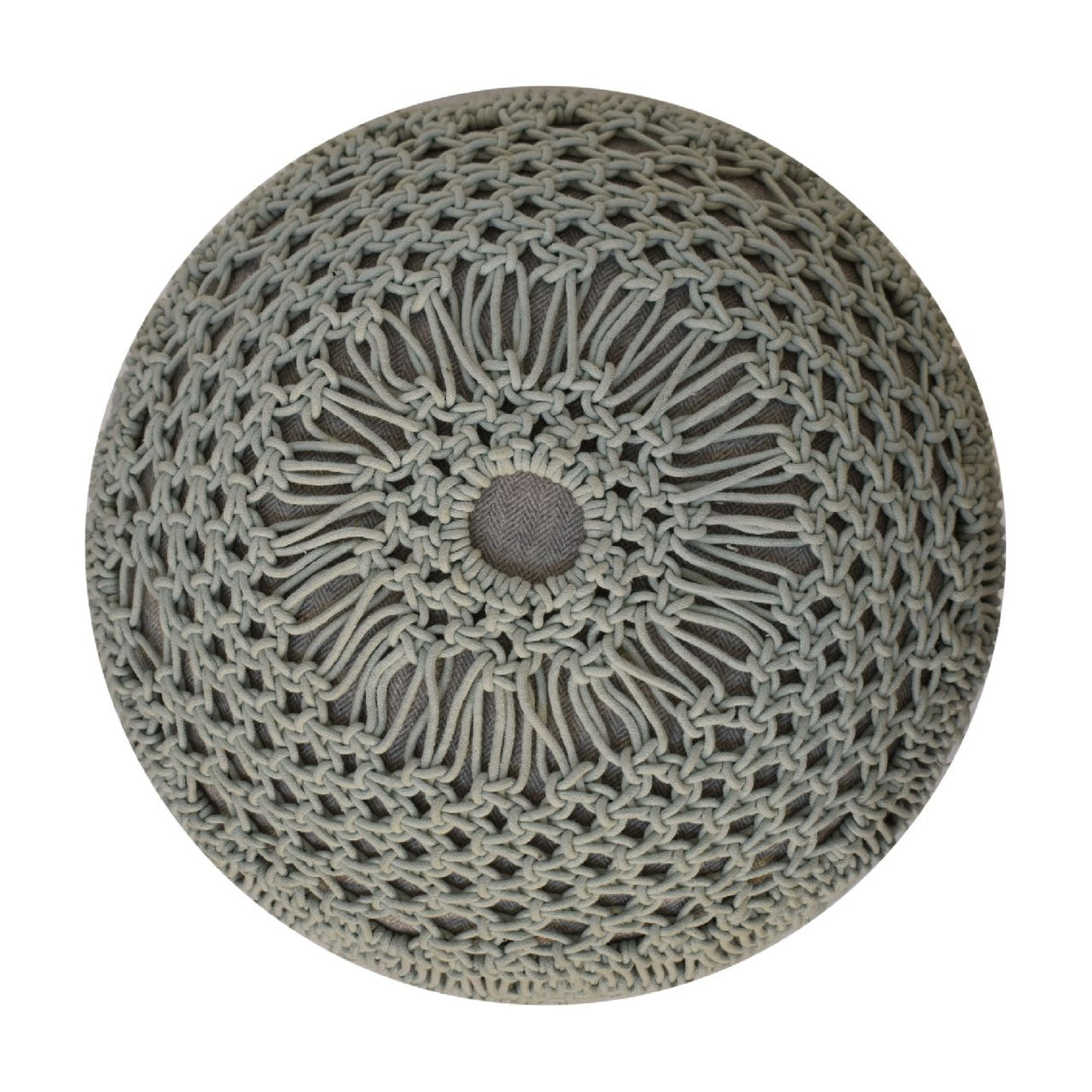Crotchet Sea Green Footstool NOVEX FURNITURES
