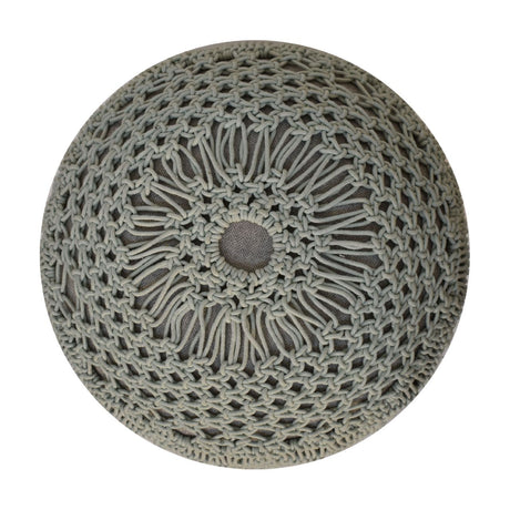 Crotchet Sea Green Footstool NOVEX FURNITURES