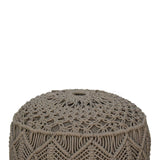 Crotchet Grey Footstool NOVEX FURNITURES