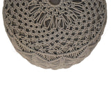 Crotchet Grey Footstool NOVEX FURNITURES