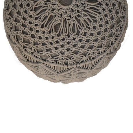 Crotchet Grey Footstool NOVEX FURNITURES