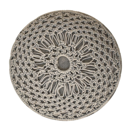 Crotchet Grey Footstool NOVEX FURNITURES
