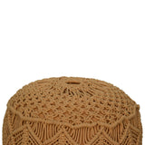Crotchet Mustard Footstool NOVEX FURNITURES
