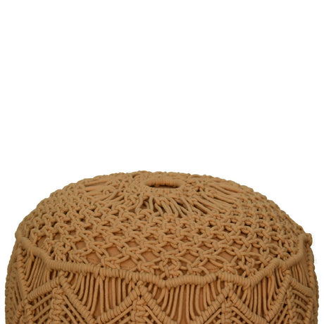 Crotchet Mustard Footstool NOVEX FURNITURES
