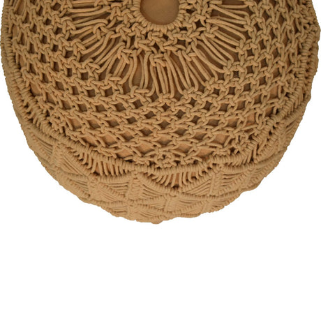 Crotchet Mustard Footstool NOVEX FURNITURES