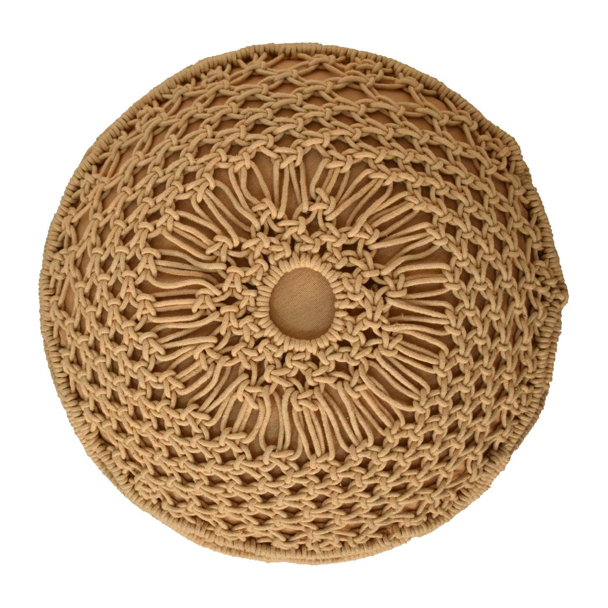 Crotchet Mustard Footstool NOVEX FURNITURES