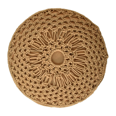 Crotchet Mustard Footstool NOVEX FURNITURES