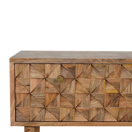 'U' Oak-ish Pineapple Bench NOVEX FURNITURES