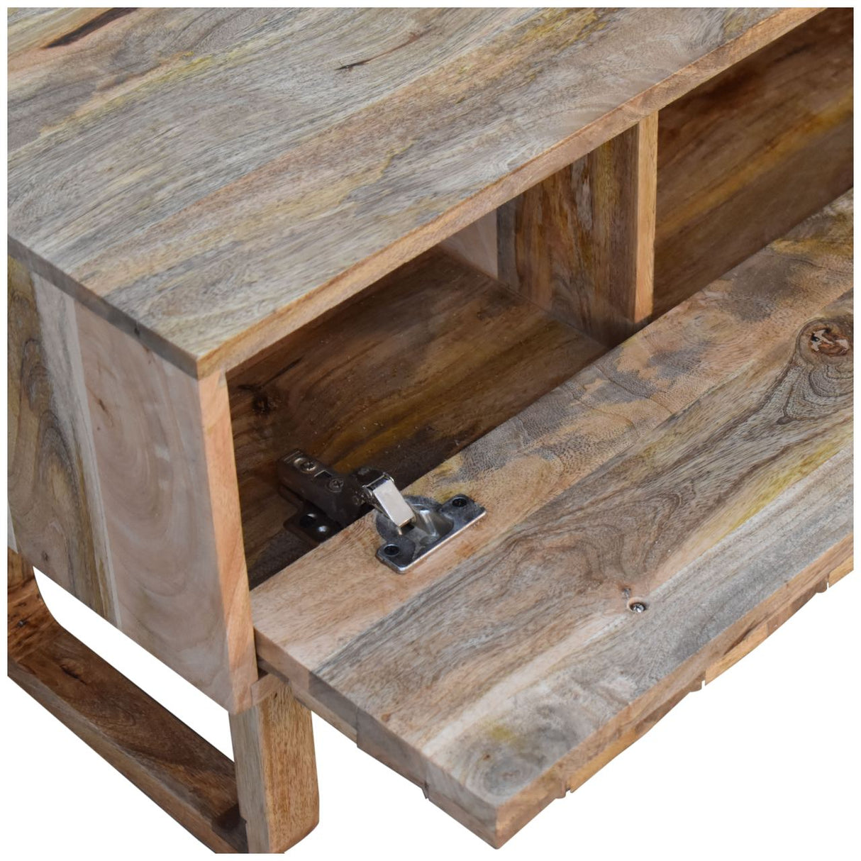 'U' Oak-ish Pineapple Bench NOVEX FURNITURES