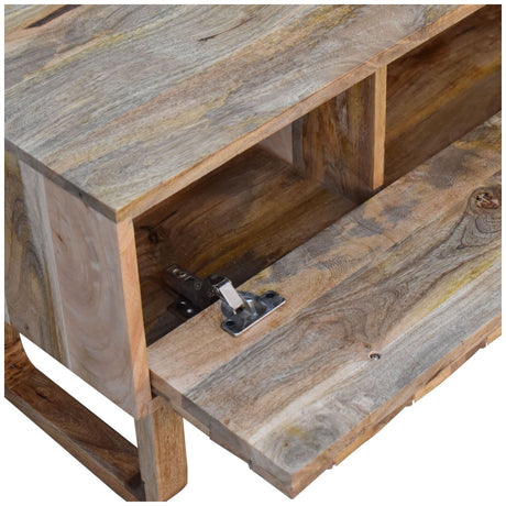 'U' Oak-ish Pineapple Bench NOVEX FURNITURES