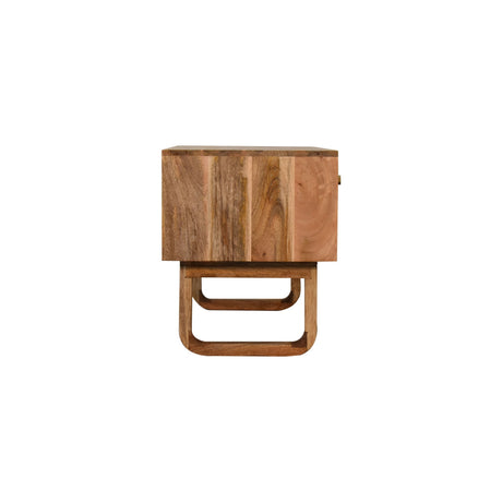 'U' Oak-ish Pineapple Bench NOVEX FURNITURES