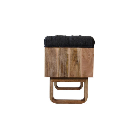 'U' Black Tweed Pineapple Bench NOVEX FURNITURES
