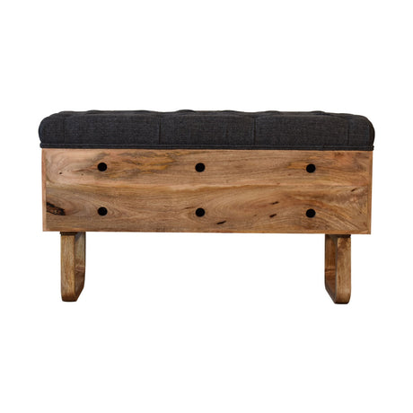 'U' Black Tweed Pineapple Bench NOVEX FURNITURES