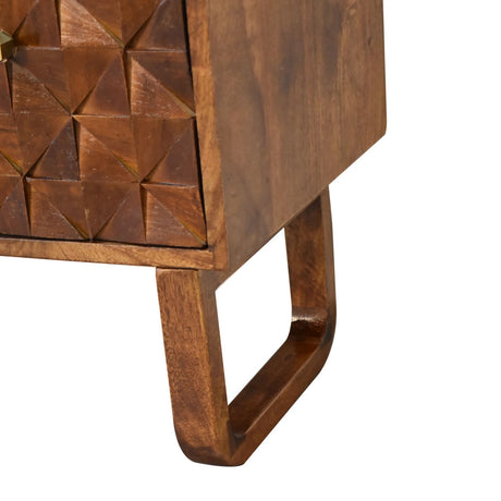 'U' Chestnut Pineapple Bench NOVEX FURNITURES