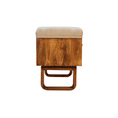 'U' Chestnut Pineapple Bench NOVEX FURNITURES