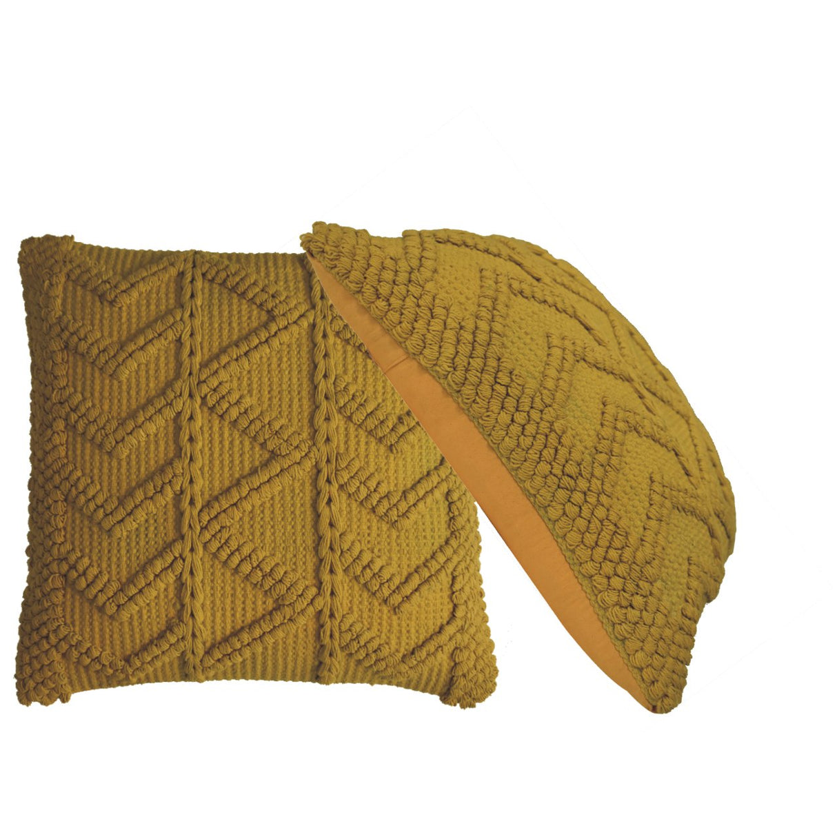 Alda Cushion Set of 2 - Mustard NOVEX FURNITURES