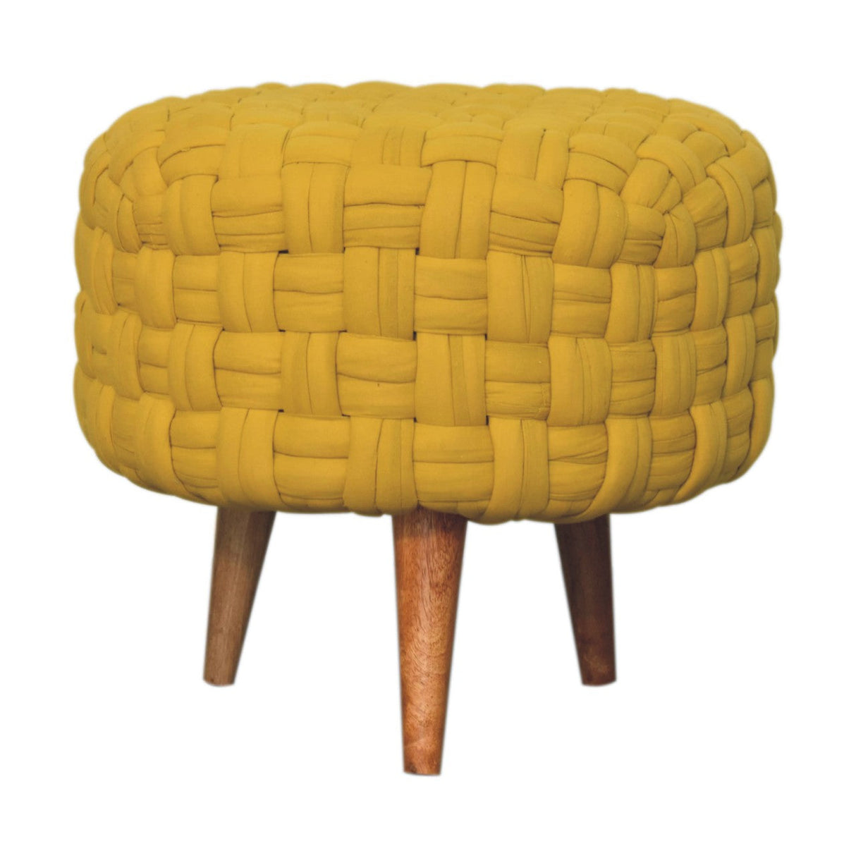 Mustard Tube Footstool NOVEX FURNITURES