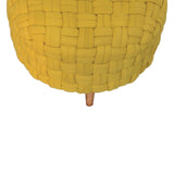 Mustard Tube Footstool NOVEX FURNITURES