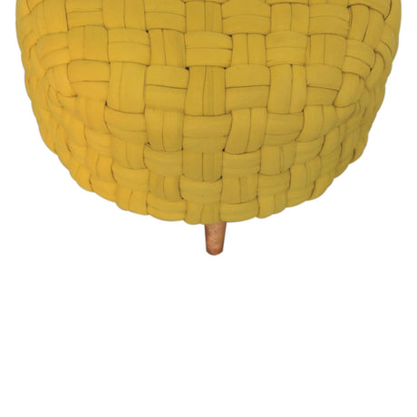Mustard Tube Footstool NOVEX FURNITURES