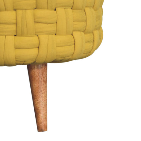 Mustard Tube Footstool NOVEX FURNITURES