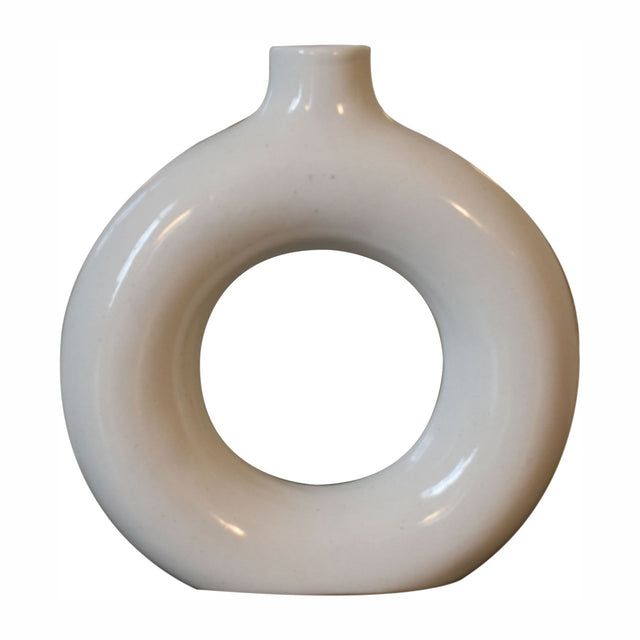 Black & White Gloss Flower Vase NOVEX FURNITURES