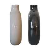 Black & White Gloss Flower Vase NOVEX FURNITURES