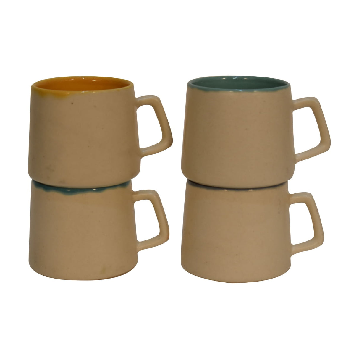 Cream & Multi Mug Set of 4 NOVEX FURNITURES