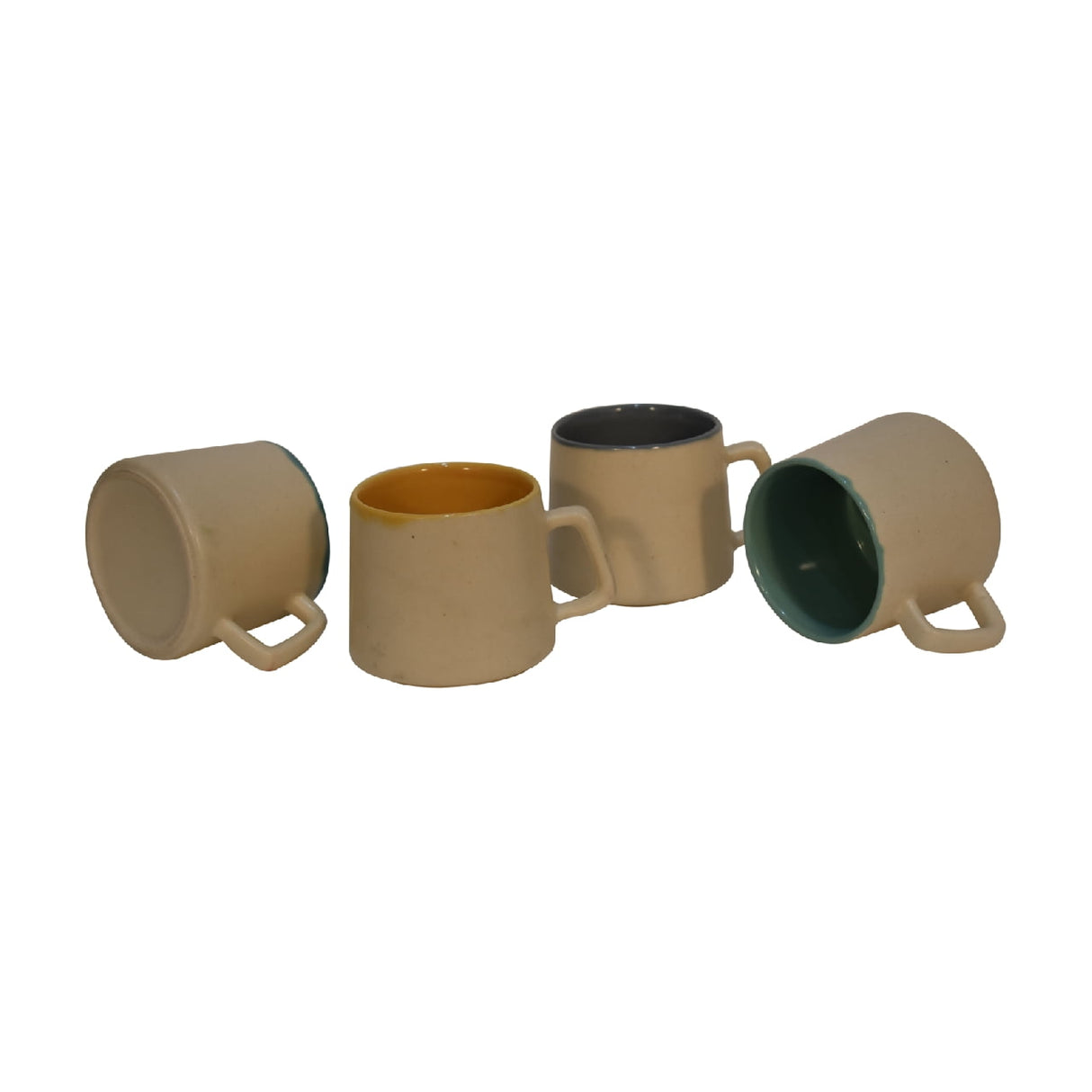 Cream & Multi Mug Set of 4 NOVEX FURNITURES