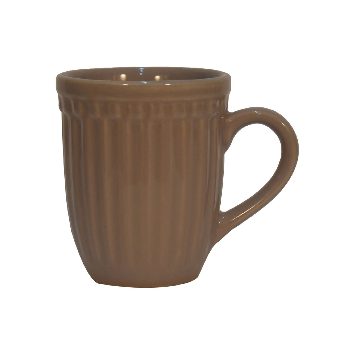 Beige Ribbed Mug Set of 4 NOVEX FURNITURES