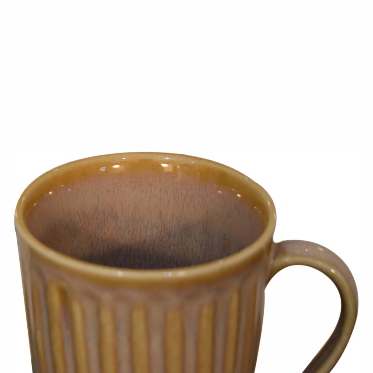 Beige Ribbed Mug - Set of 4 NOVEX FURNITURES