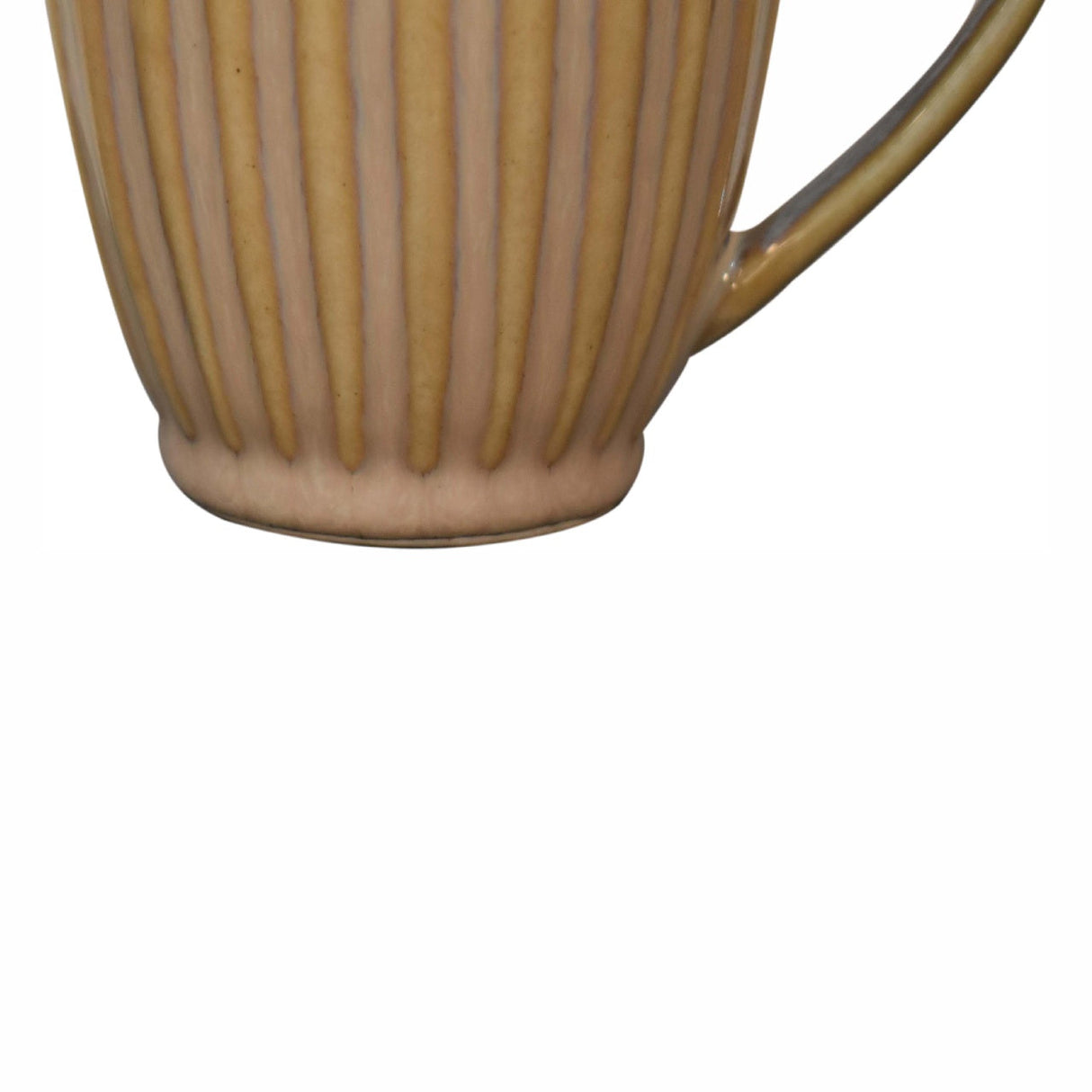 Beige Ribbed Mug - Set of 4 NOVEX FURNITURES