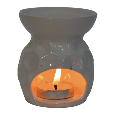Taya White Oil Burner Set NOVEX FURNITURES