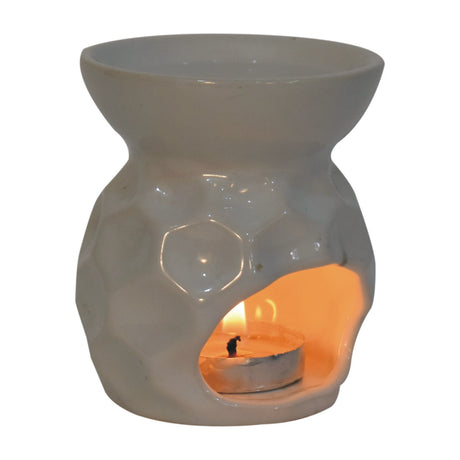 Taya White Oil Burner Set NOVEX FURNITURES