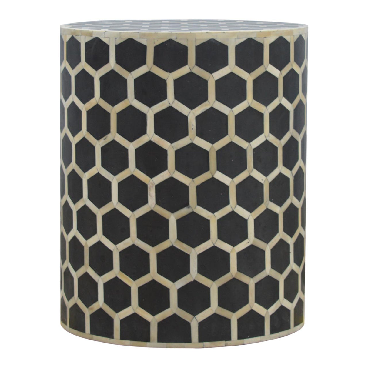 Bone Inlay Occasional Stool NOVEX FURNITURES