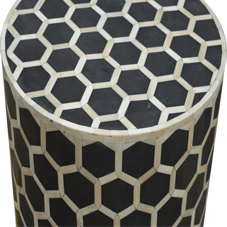 Bone Inlay Occasional Stool NOVEX FURNITURES