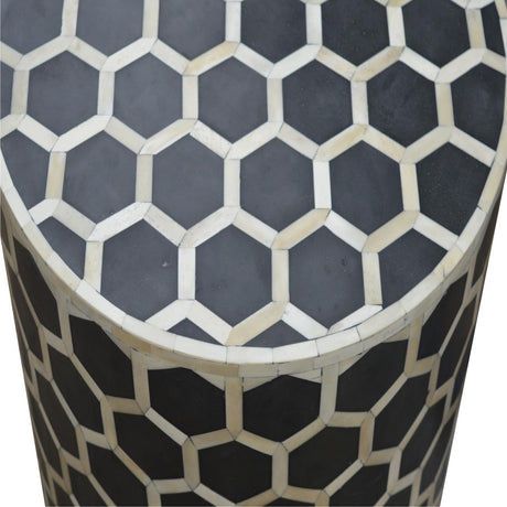 Bone Inlay Occasional Stool NOVEX FURNITURES