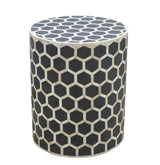 Bone Inlay Occasional Stool NOVEX FURNITURES