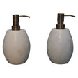 White Marble Soap Dispenser of 2 NOVEX FURNITURE