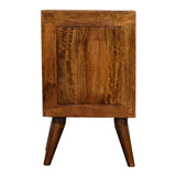 4 Drawer Multi Chestnut Bedside NOVEX FURNITURE