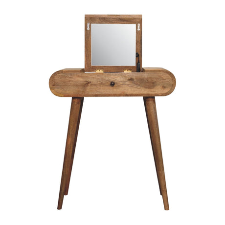 Mini Oak-ish Round Dressing Table NOVEX FURNITURES