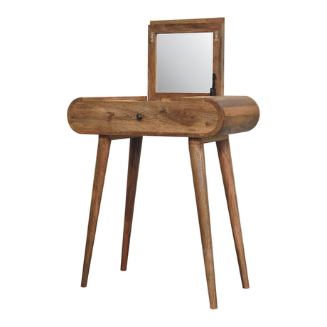 Mini Oak-ish Round Dressing Table NOVEX FURNITURES
