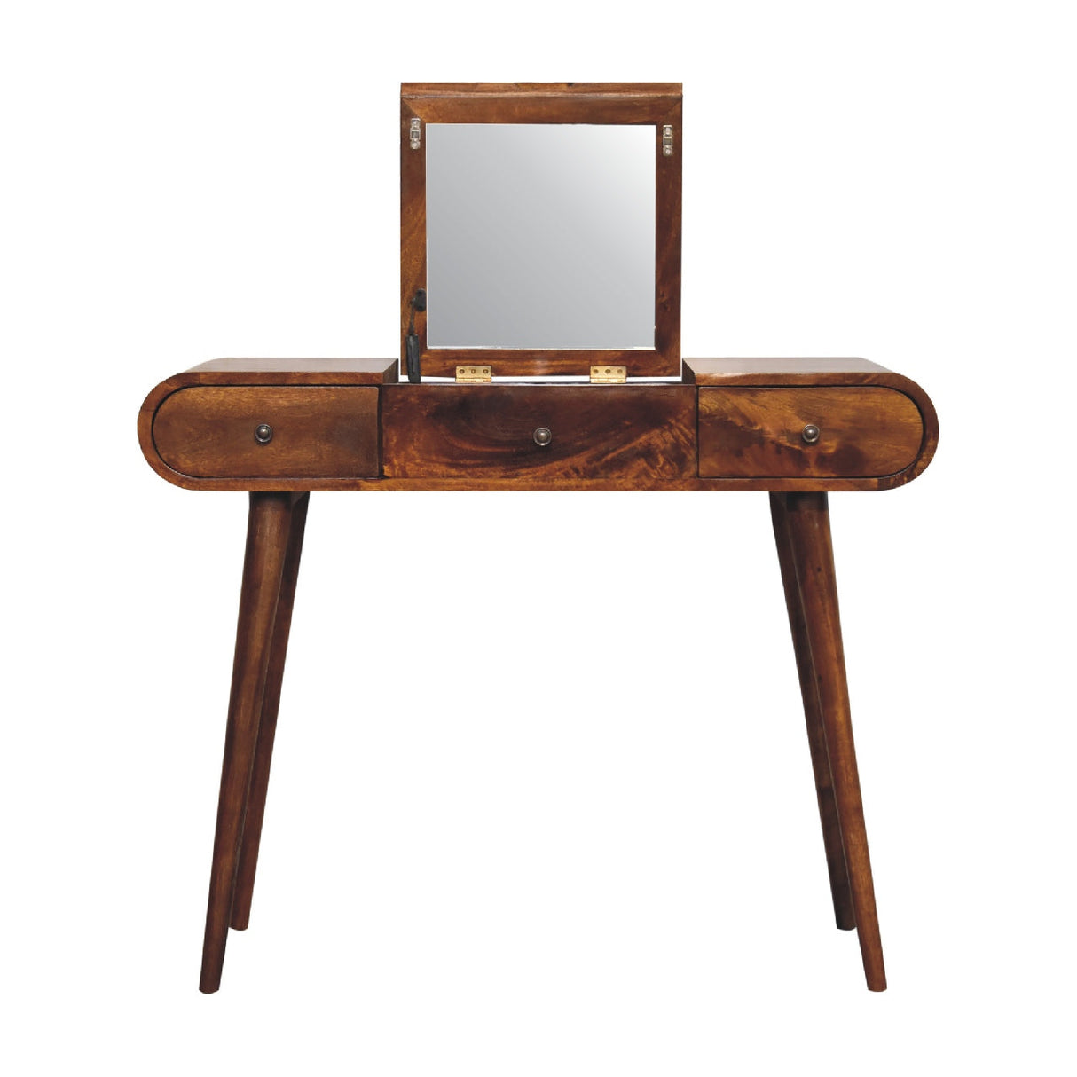 Chestnut Mirror Dressing Table - NOVEX FURNITURE