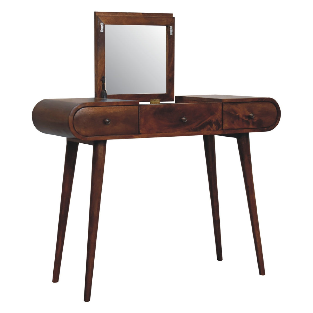 Chestnut Mirror Dressing Table - NOVEX FURNITURE
