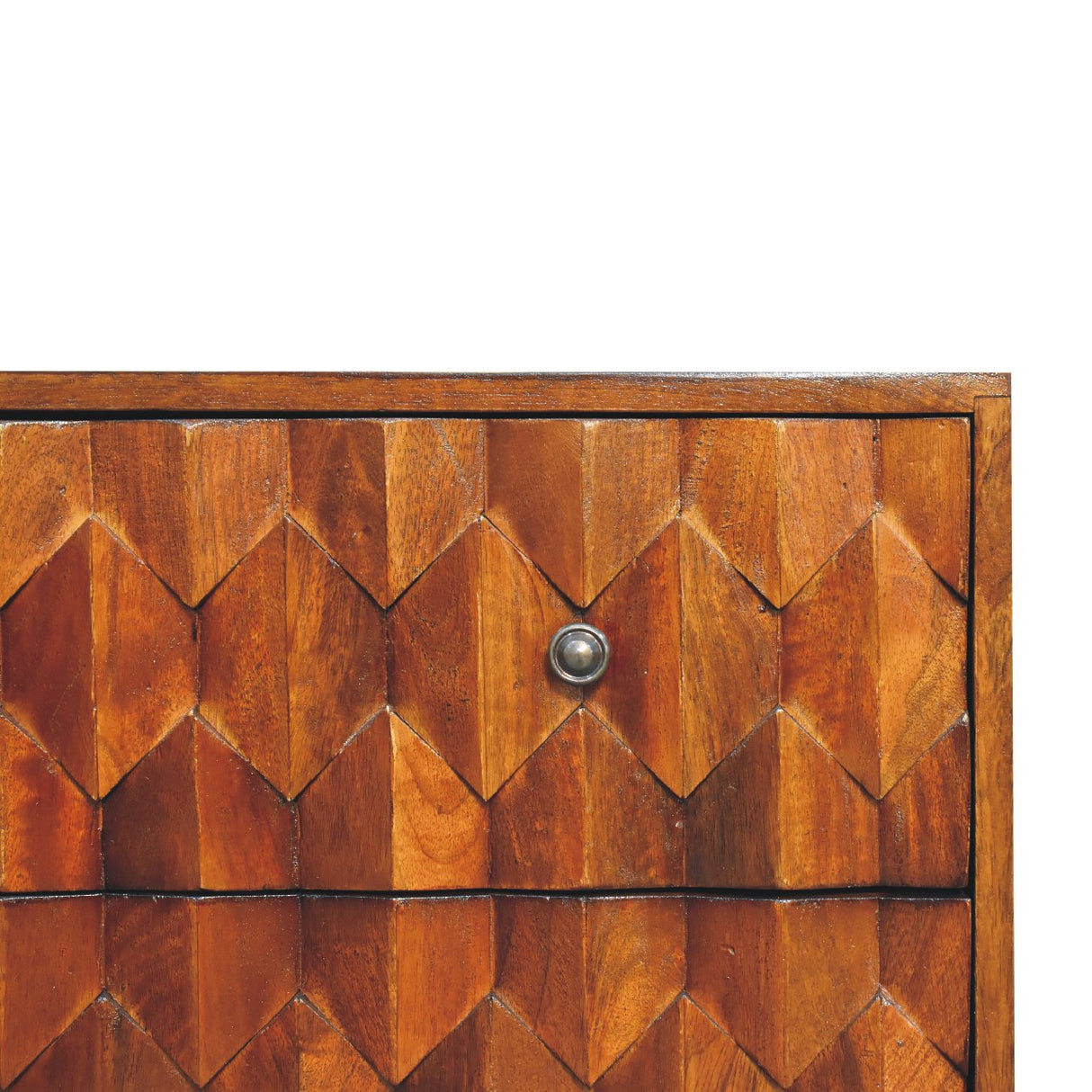 Pineapple Chestnut Carved Chest NOVEX FURNITURES