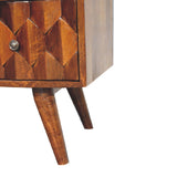 Pineapple Chestnut Carved Chest NOVEX FURNITURES